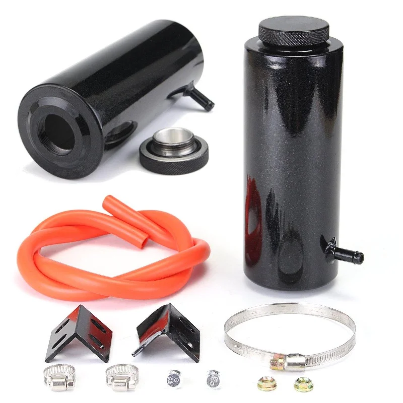 Running hoodie800ml Aluminum Alloy Black Universal Radiator Coolant Catch Tank