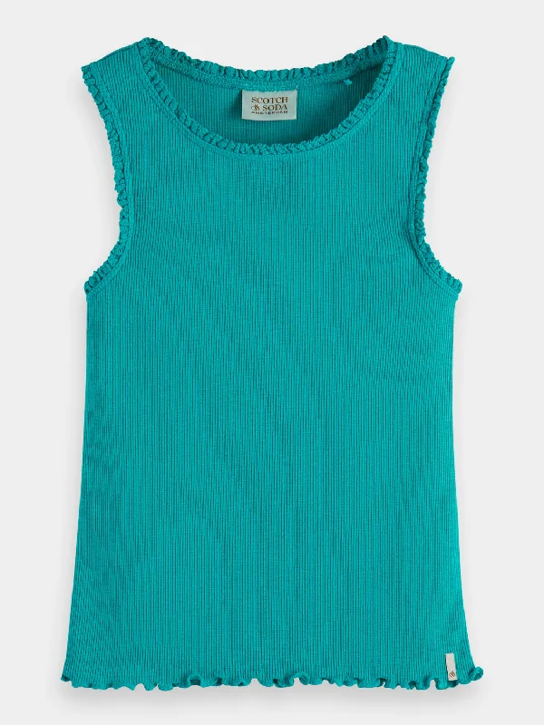 Compression hoodieKids - Fitted ribbed tank top