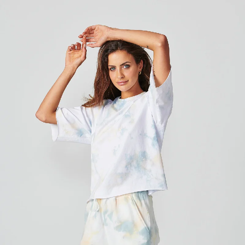 Compression hoodieBOXY SHORT SLEEVE TEE Tie Dye