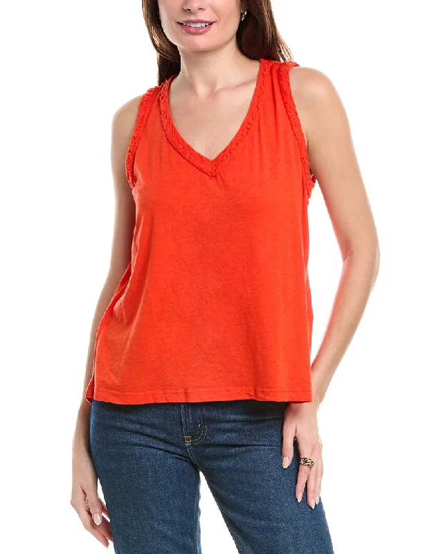 Lightweight teeMichael Stars Dina Fabric Mix V-Neck Tank