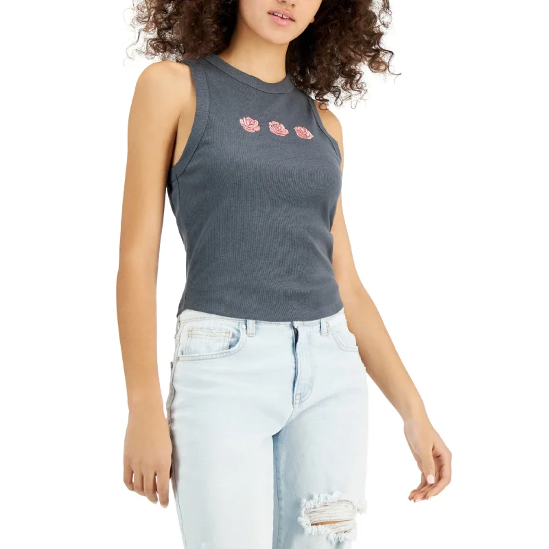 Athletic teeREBELLIOUS ONE - Roses Embroidery Tank Top