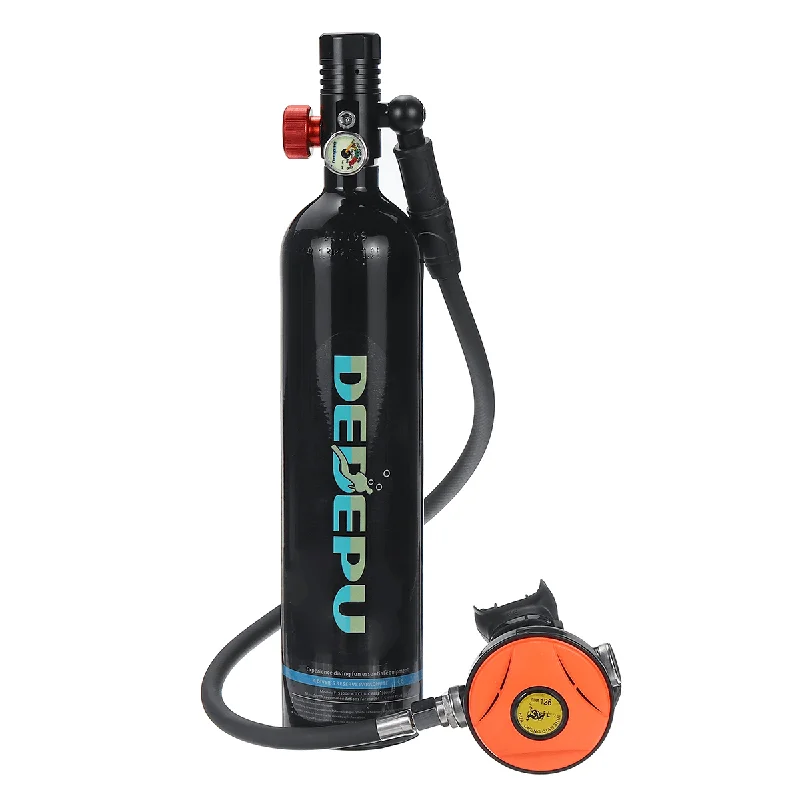 Performance vestDEDEPU 1L Oxygen Cylinder Air Tank Scuba Diving Valve Equipment Breathing Kit