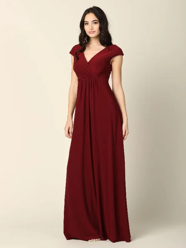 TightsecurityMother of the Bride Long V Neck Formal Dress Sale