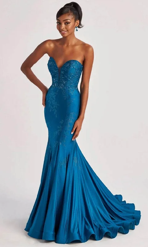 TightcompetitionColette By Daphne CL8445 - Lace Up Mermaid Gown