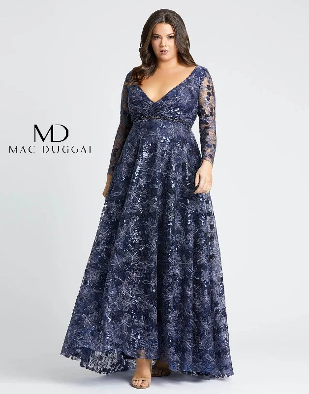 TightfitMac Duggal 67438 Long Plus Size Formal Dress