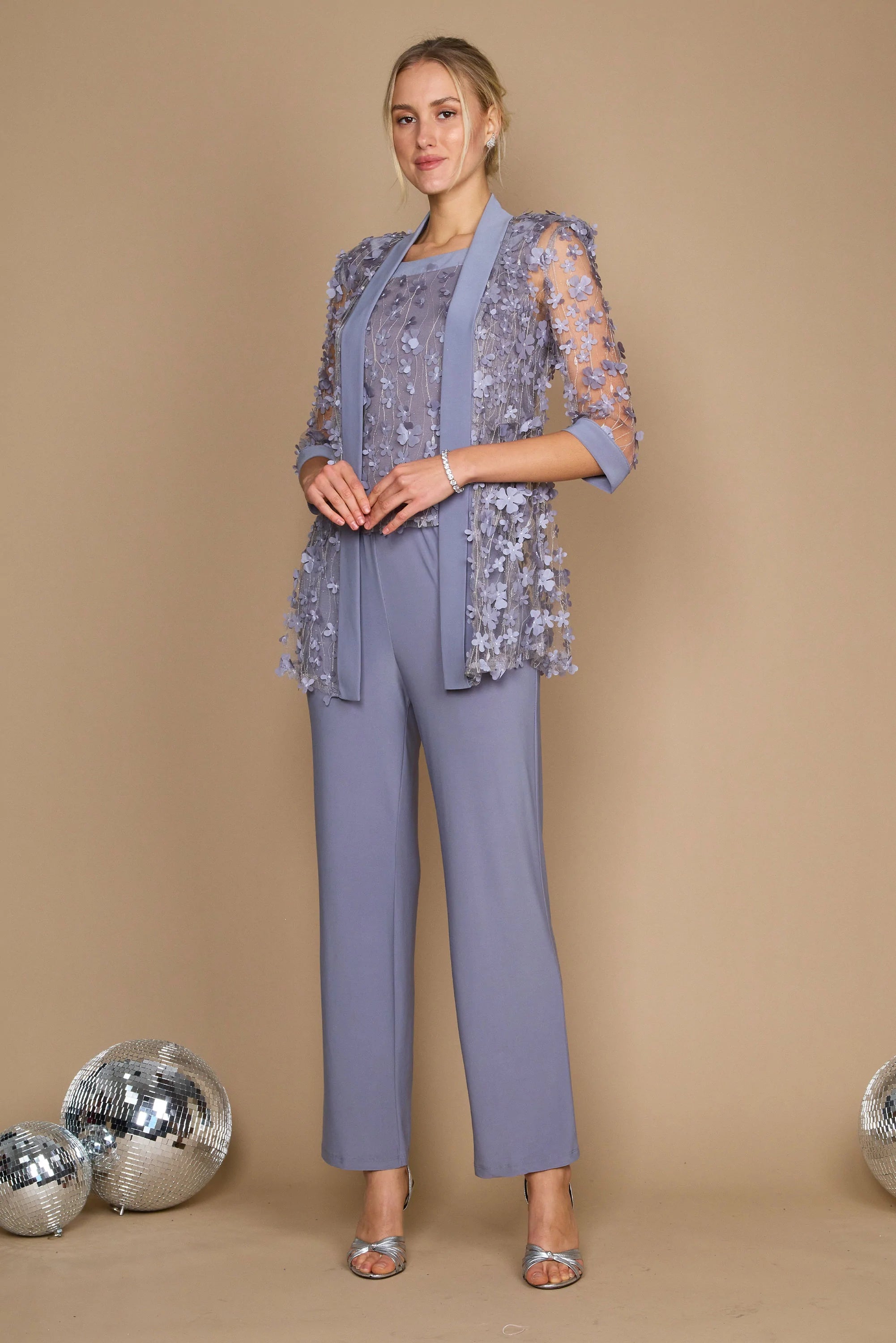 TightrhythmR&M Richards 9462P Long Petite Formal Pant Set