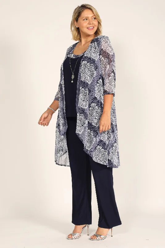 TightweaveR&M Richards 7258W Plus Size Duster Pant Set