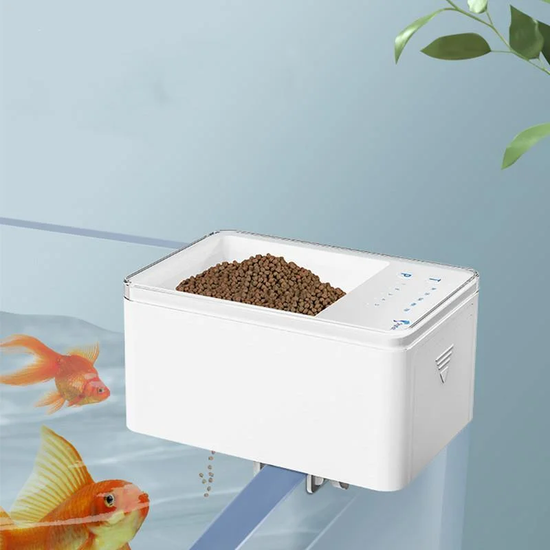 Cycling tankPet Feeding Fish Food Dispenser Digital Automatic Fish Feeder LED Aquarium Digital Fish Tank  (White)