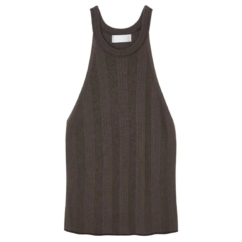 High-visibility tankSwarm Delta Tank Top In Brown