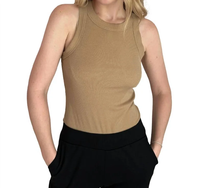 Compression teeTurner Tank In Camel