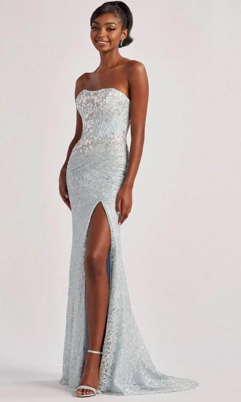 TightscheduleColette By Daphne CL8595 - Strapless Lace Ornate Gown