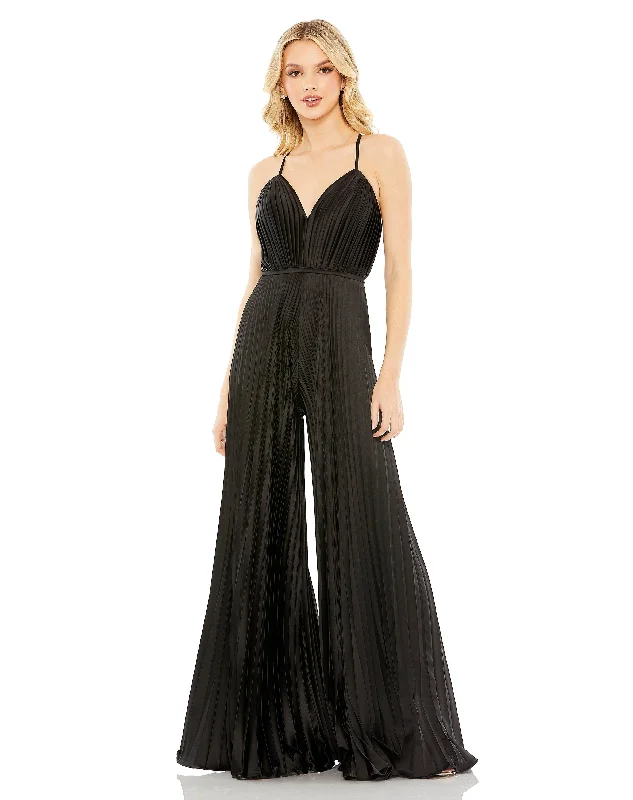 TightnessMac Duggal 26319 Formal Pleated Wide Leg Jumpsuit