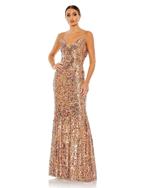 TightnetworkMac Duggal 10929 Spaghetti Strap Long Dazzling Prom Dress