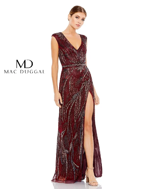 TightcuffMac Duggal 5227 Long Formal Beaded Dress