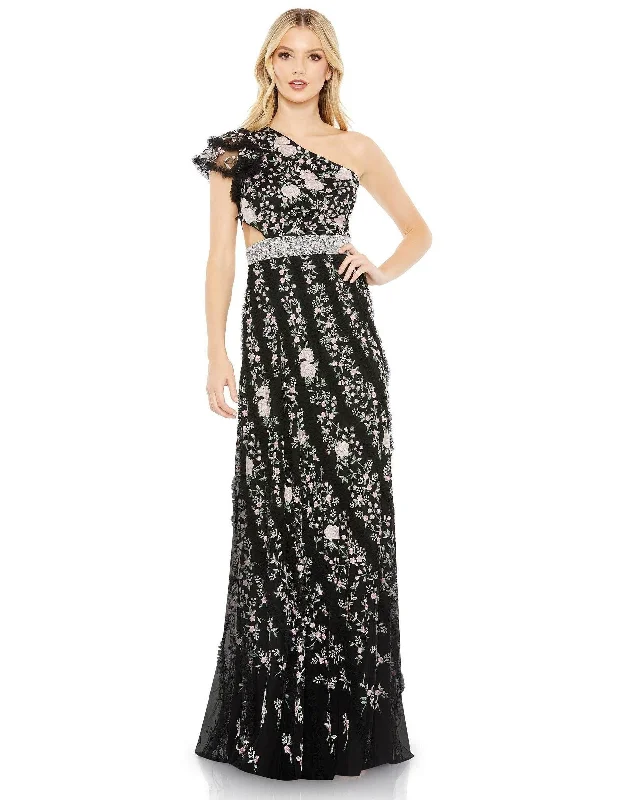 TightsqueezeMac Duggal Long One Shoulder Floral Lace Gown 35108 Sale