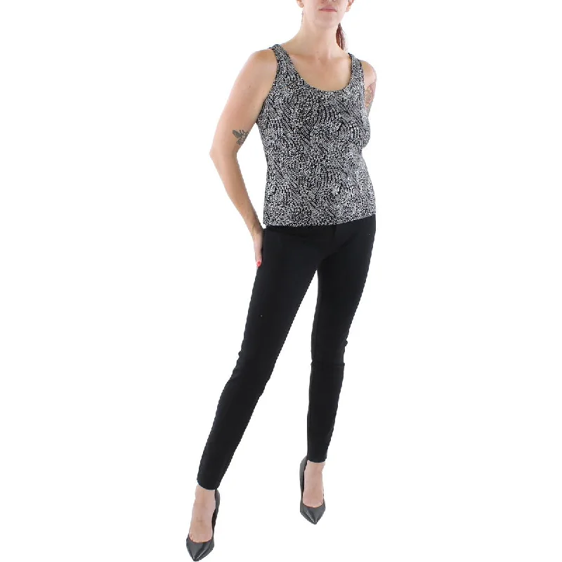 Lightweight tankWomens Knit Glitter Tank Top