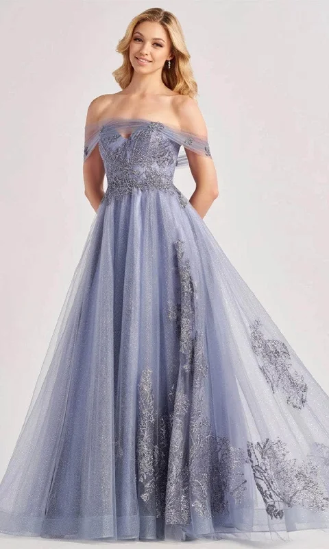 TightraceColette By Daphne CL8640 - Embroidered Tulle Prom Dress