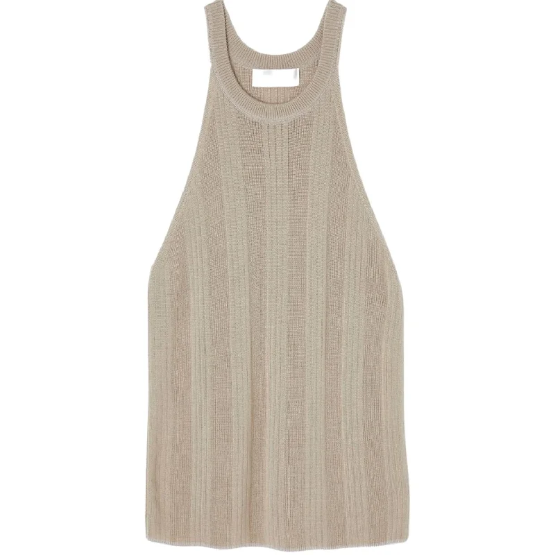 Performance hoodieSwarm Delta Tank Top In Beige