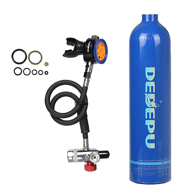 Hiking jacket1L Oxygen Cylinder Air Tank Diving Valve Equipment Set Breathing Bottle Kit