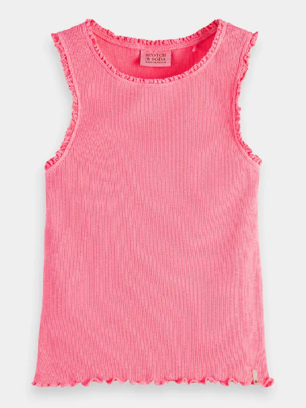 Reflective hoodieKids - Fitted ribbed tank top