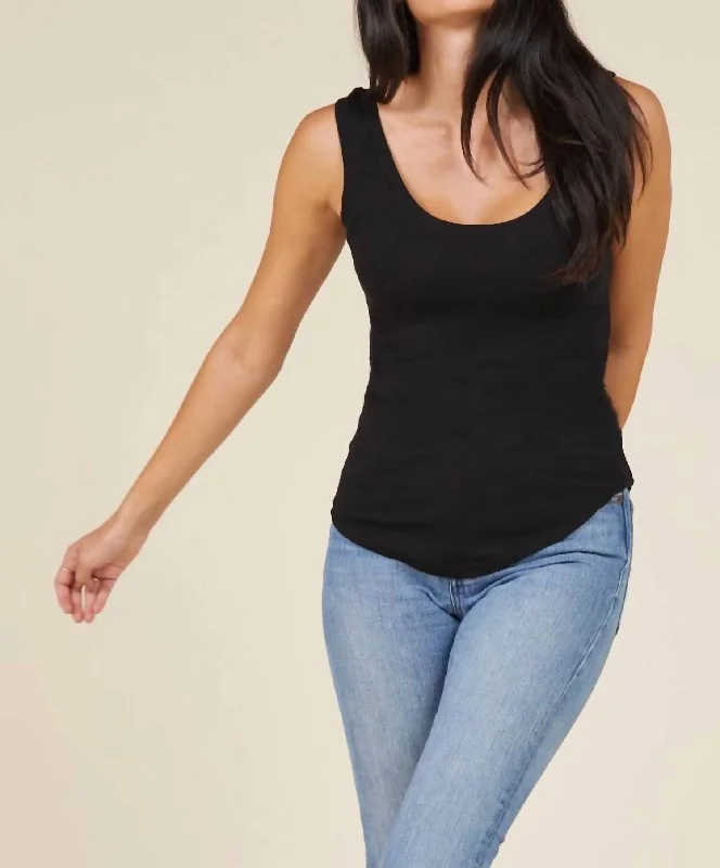 Outdoor tankYou Rib Tank In Black