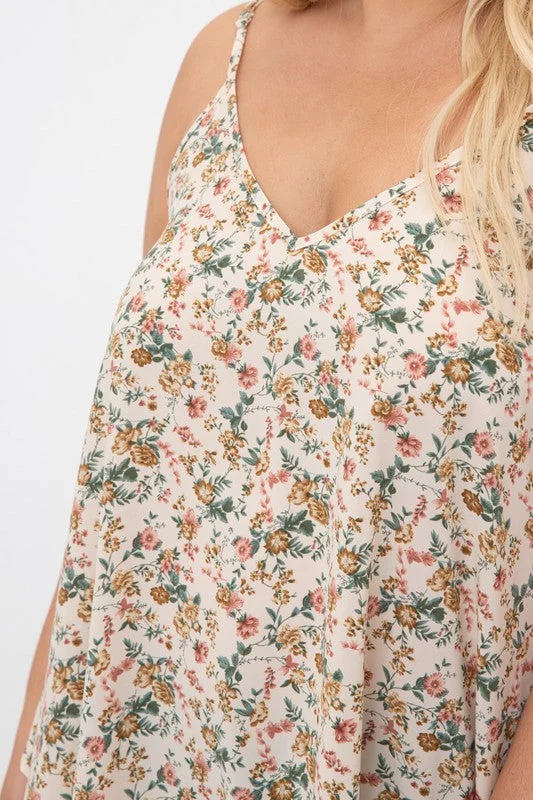 Trail teeDainty Floral Tank Top