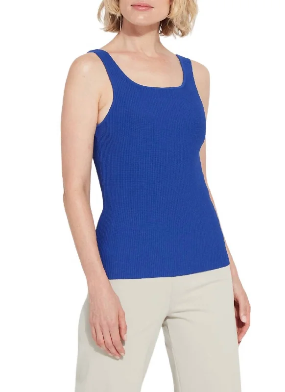 High-visibility hoodieAvril Sculpting Tank Top In Cobalt Pop