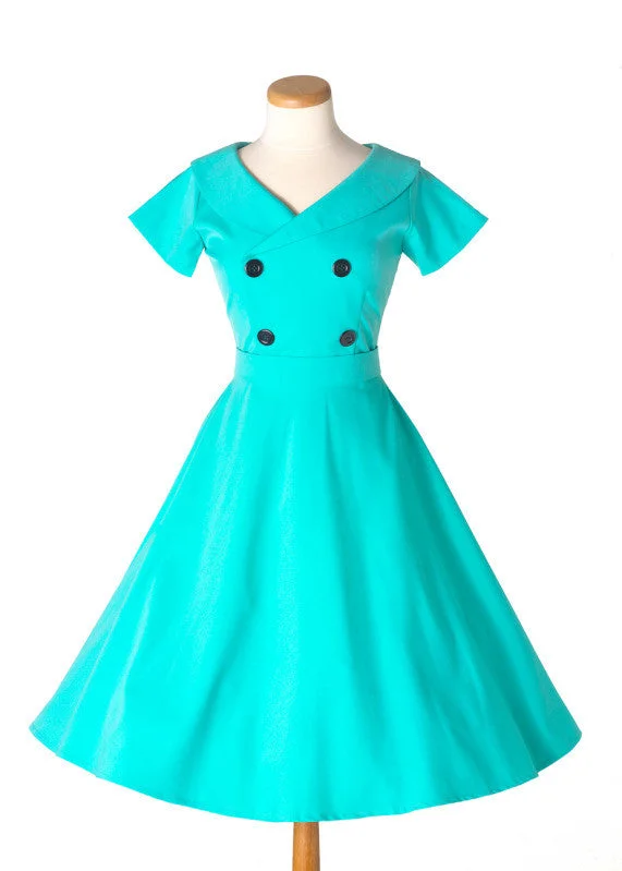 Corey - vintage swing dress sweetheart neckline