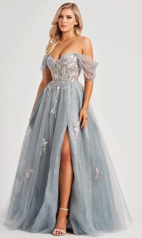 TightstrapColette By Daphne CL8150 - Embroidered Off Shoulder Prom Dress