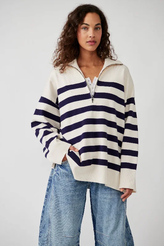 Camping Knit TopsCoastal Stripe Pullover