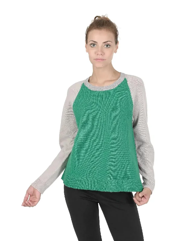 Urban Knit TopsCrown of Edinburgh Cashmere Women's Premium Cashmere Round Neck Sweater in Multicolor - 40 EU