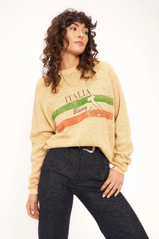 Oversized Knit TopsItalia Sweatshirt