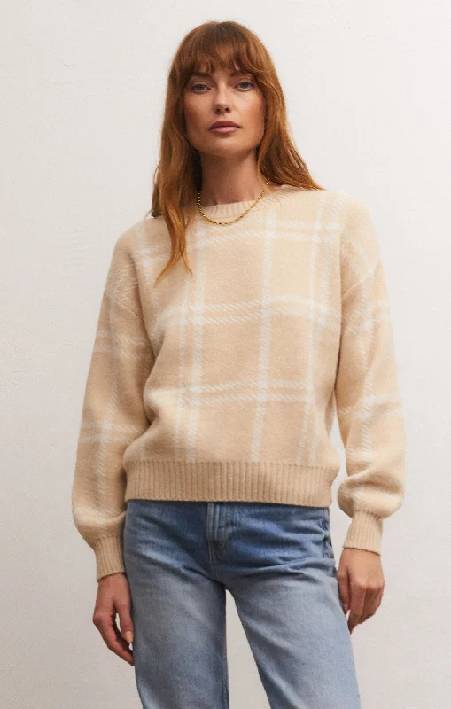 Thermal Knit TopsJolene Plaid Sweater