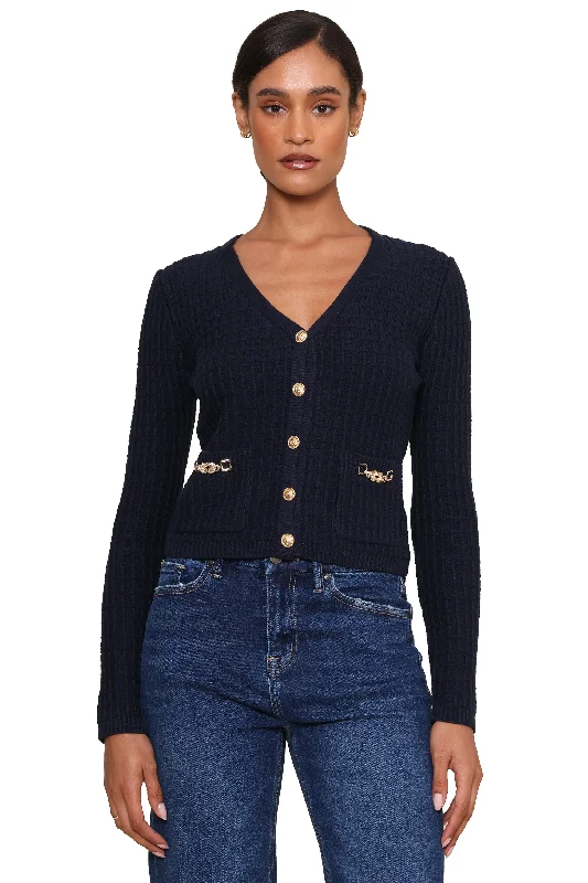 Zippered Knit TopsLida Cardi