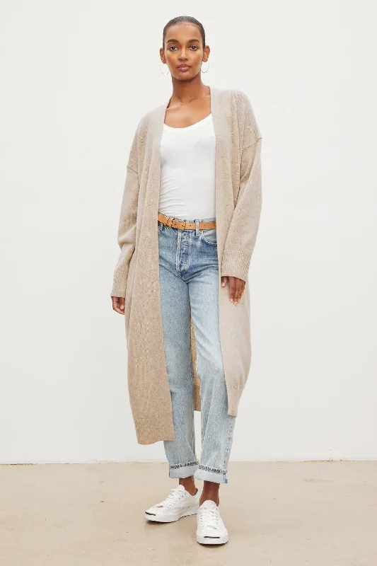 Festival Knit TopsLISA WOOL CASHMERE DUSTER CARDIGAN