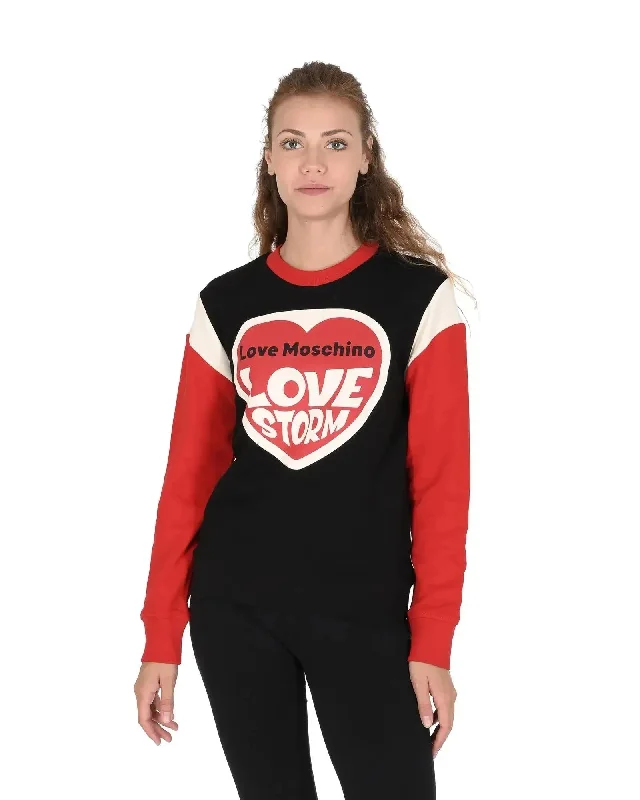 Casual Knit TopsLove Moschino Cotton Sweatshirt - 40 EU