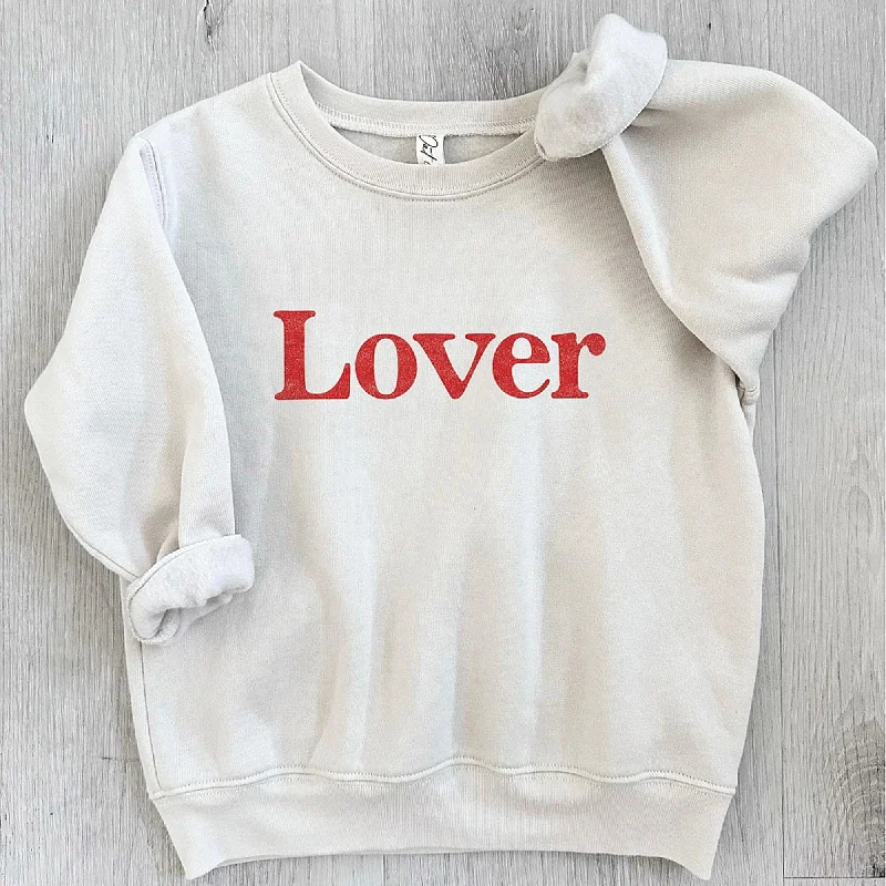 Metallic Knit TopsLover Typewriter Toddler Graphic Sweatshirt, Heather Dust