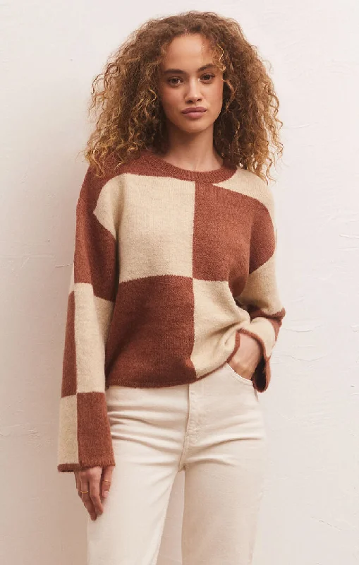 Asymmetrical Knit TopsRosi Blocked Sweater