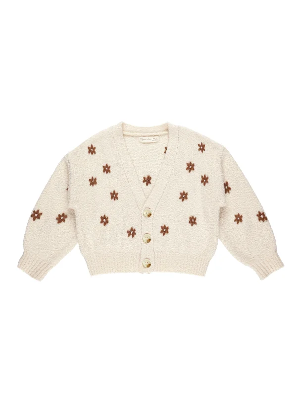 Branded Knit TopsRylee & Cru Boxy Crop Cardigan, Flowers