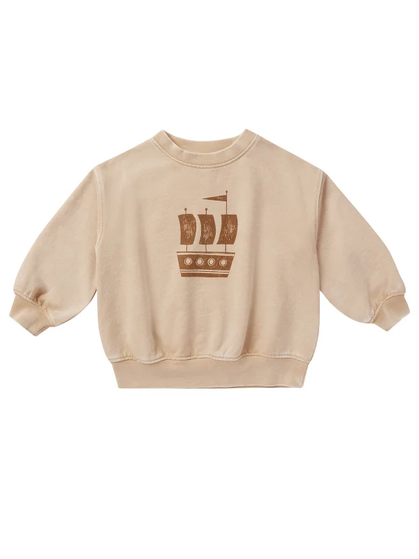 Fleece Knit TopsRylee & Cru Relaxed Sweatshirt, Ship