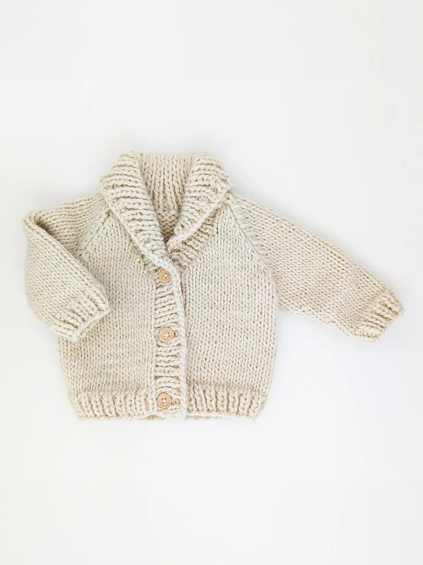 Limited Edition Knit TopsShawl Collar Cardigan Knit Sweater, Natural