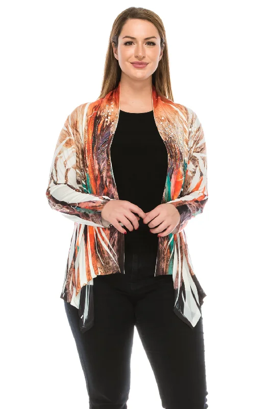 Leather JacketsWomen's Mid-cut Jacket Long Sleeve Sublimation Rhinestones, 4028HT-LU-R-U019