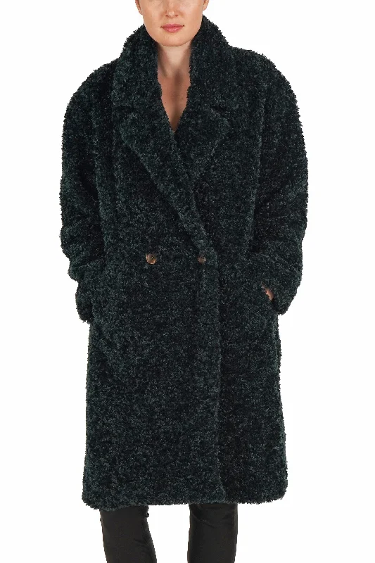 Statement JacketsLong Teddy Coat