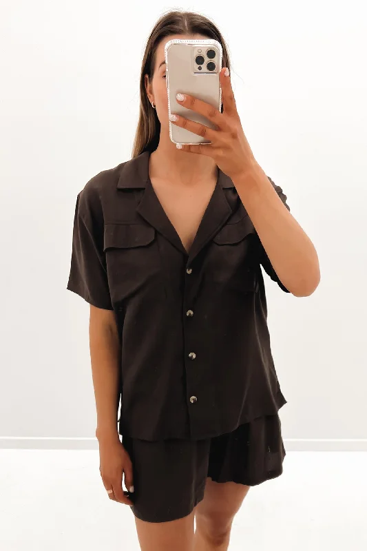 Fringed ShirtsCaffeinated Overshirt Coffee