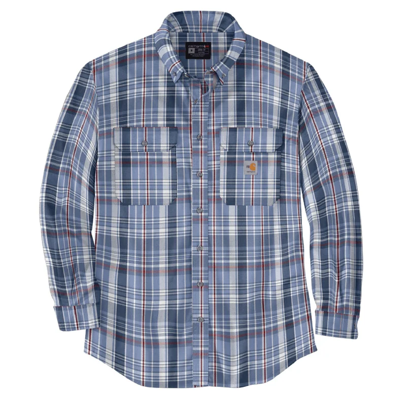 Striped ShirtsFR Rugged Flex Twill Plaid Shirt - Coastal