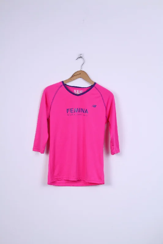 Graphic ShirtsNew Blance Womens S Shirt Pink Femina Sport Training