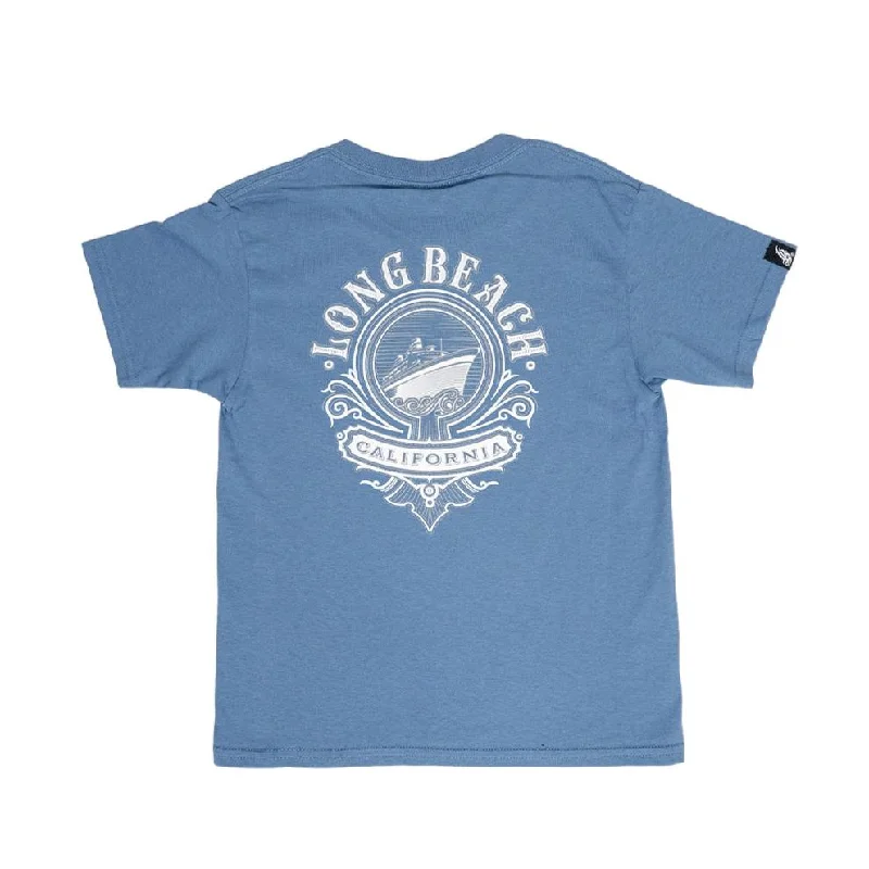 College T-ShirtsCali Queen Youth Indigo Blue T-Shirt