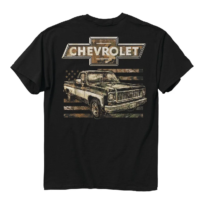 Gym T-ShirtsChevrolet - 73 Camo Flag T-Shirt