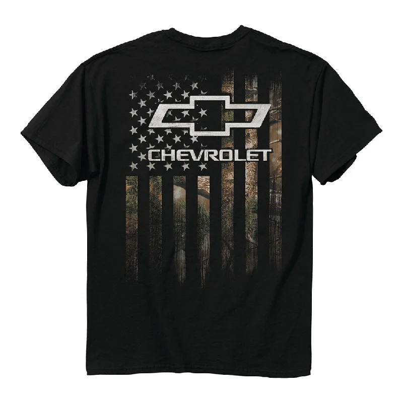 Minimalist T-ShirtsChevrolet - American Flag Camo T-Shirt