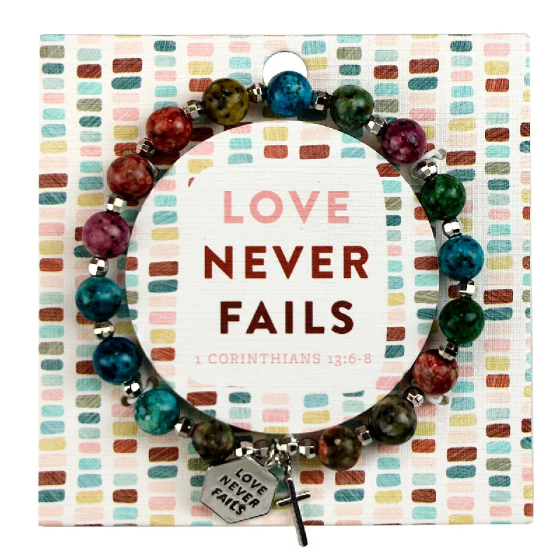 Vintage T-Shirtsgrace & truth Love Never Fails Keepsake Bracelet